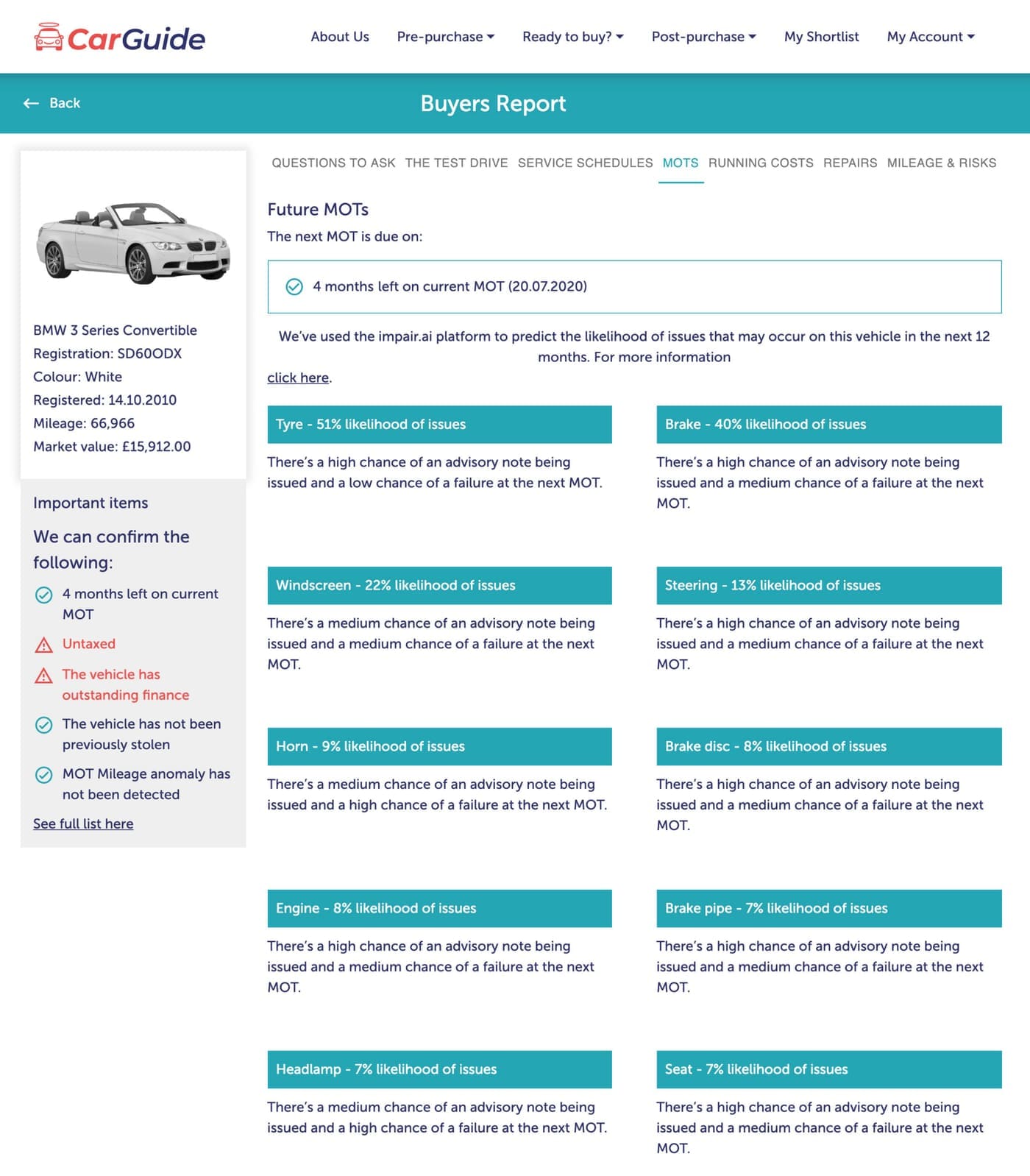 When is my MOT due?